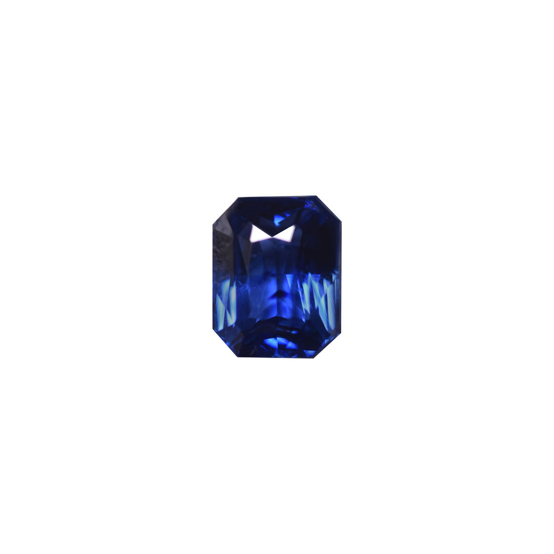 1.28ct Natural Vivid Blue Octagon Blue Sapphire