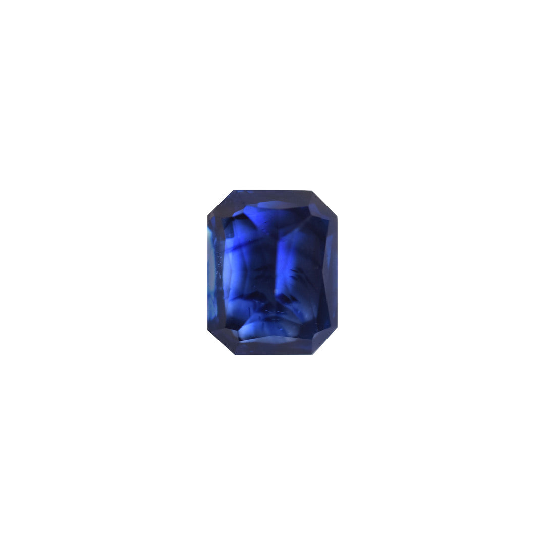 1.28ct Natural Vivid Blue Octagon Blue Sapphire