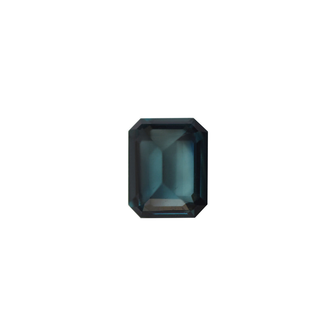 1.54ct Natural Greenish Blue Octagon Blue Sapphire