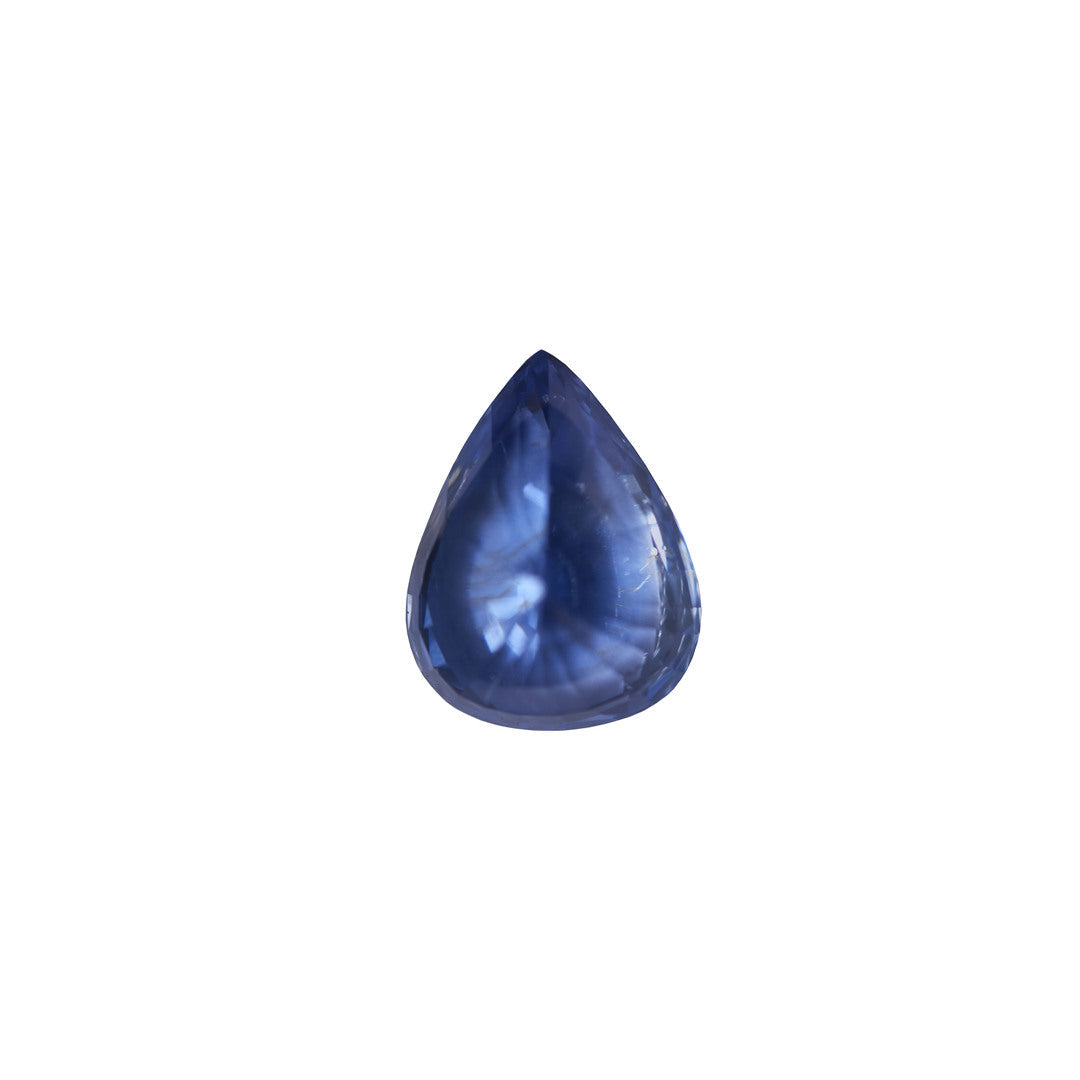 3.88ct Natural Blue Pear Blue Sapphire
