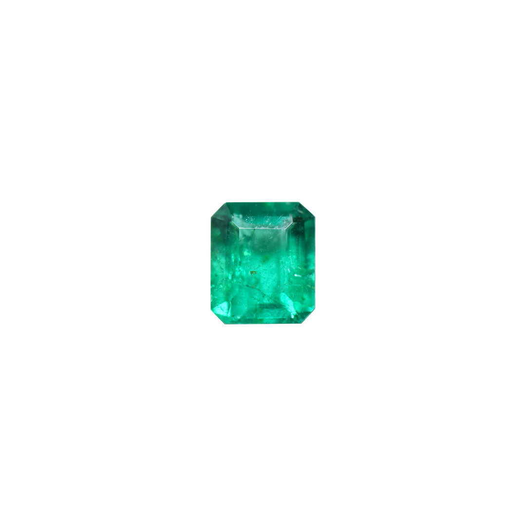 Emerald 0.17ct Vivid Green Octagon (Minor Oiled, Slightly Included)