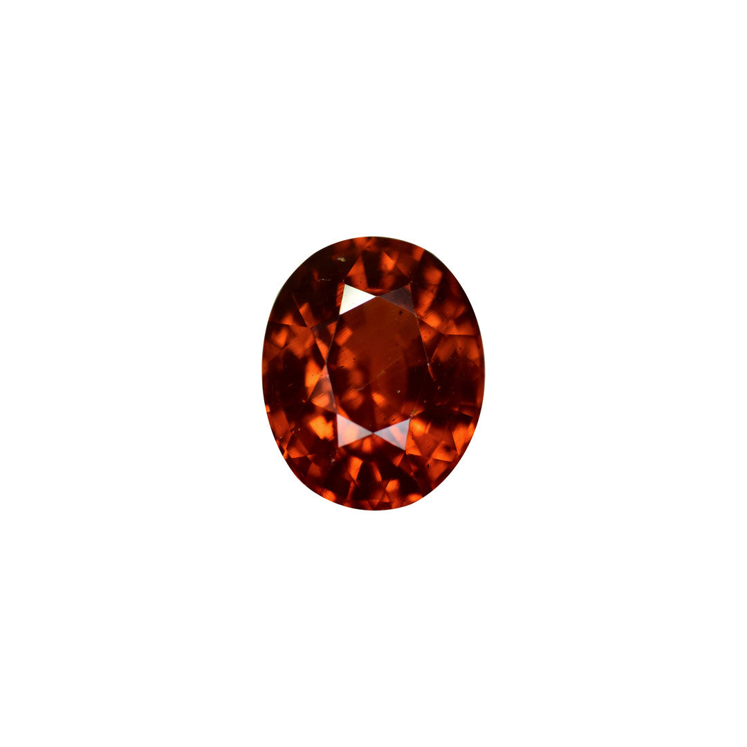 Garnet 12.94ct Brownish Orange Oval Clean