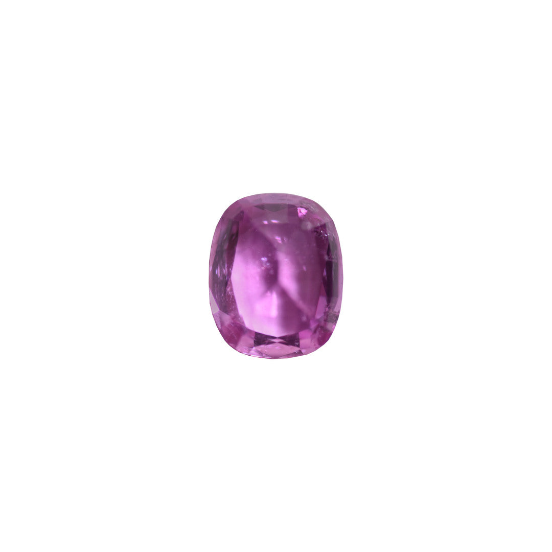 Pink Sapphire 1.18ct Vivid Pink Cushion Heated