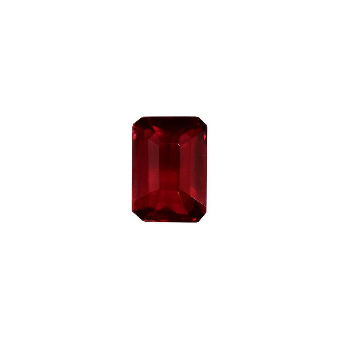 Ruby 2.00ct Pigeon Blood Red Octagon Heated