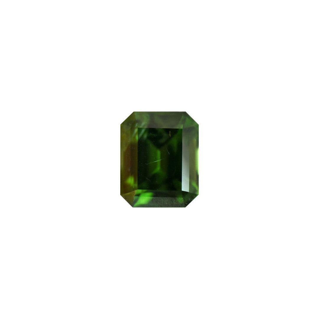 Zircon 4.09ct Green Octagon EC