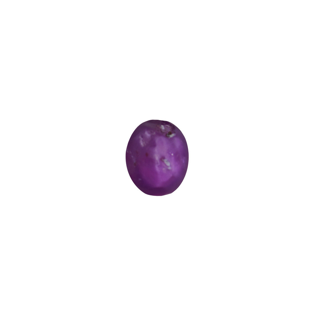 Star Ruby 1.24ct Pinkish Red Oval Cabochon Natural