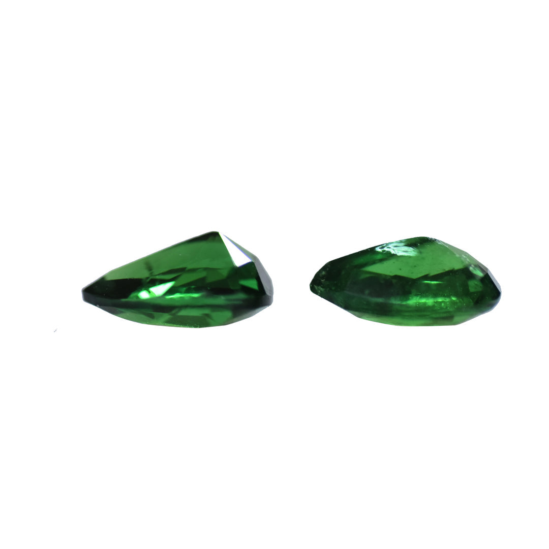 Tsavorite 2.37ct Vivid Green Pear EC (Pair)