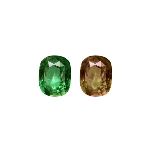Alexandrite 1.57ct Green-Pinkish Red Cushion