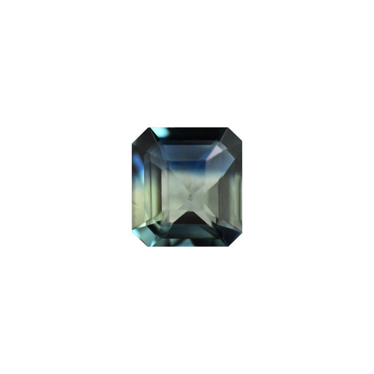Bi-Color Sapphire 3.62ct Yellow-Green Octagon Natural