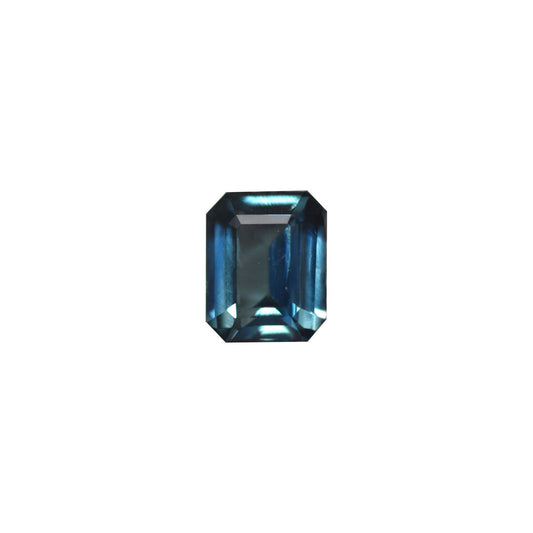 1.54ct Natural Greenish Blue Octagon Blue Sapphire