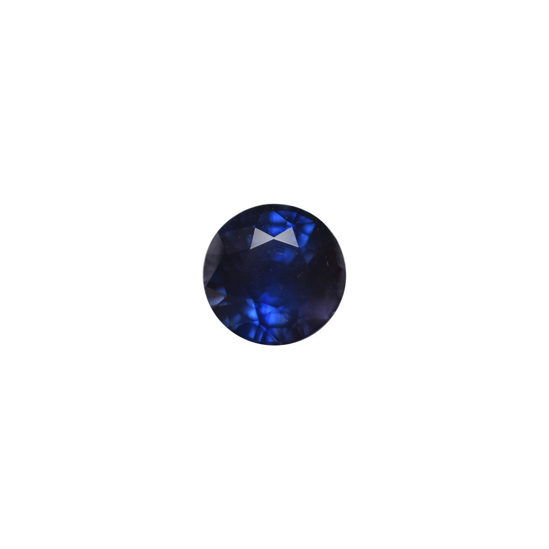 0.96ct Natural Blue Round Blue Sapphire