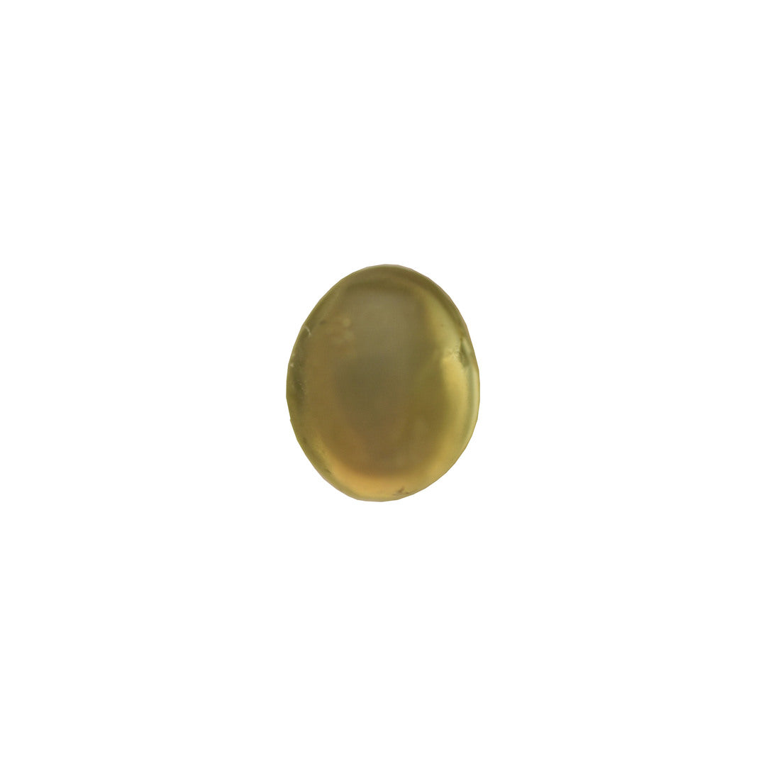 Chrysoberyl Cat's Eye 1.50ct Greenish Yellow Oval Cabochon