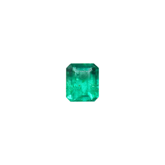 Emerald 0.17ct Vivid Green Octagon (Minor Oiled, Slightly Included)