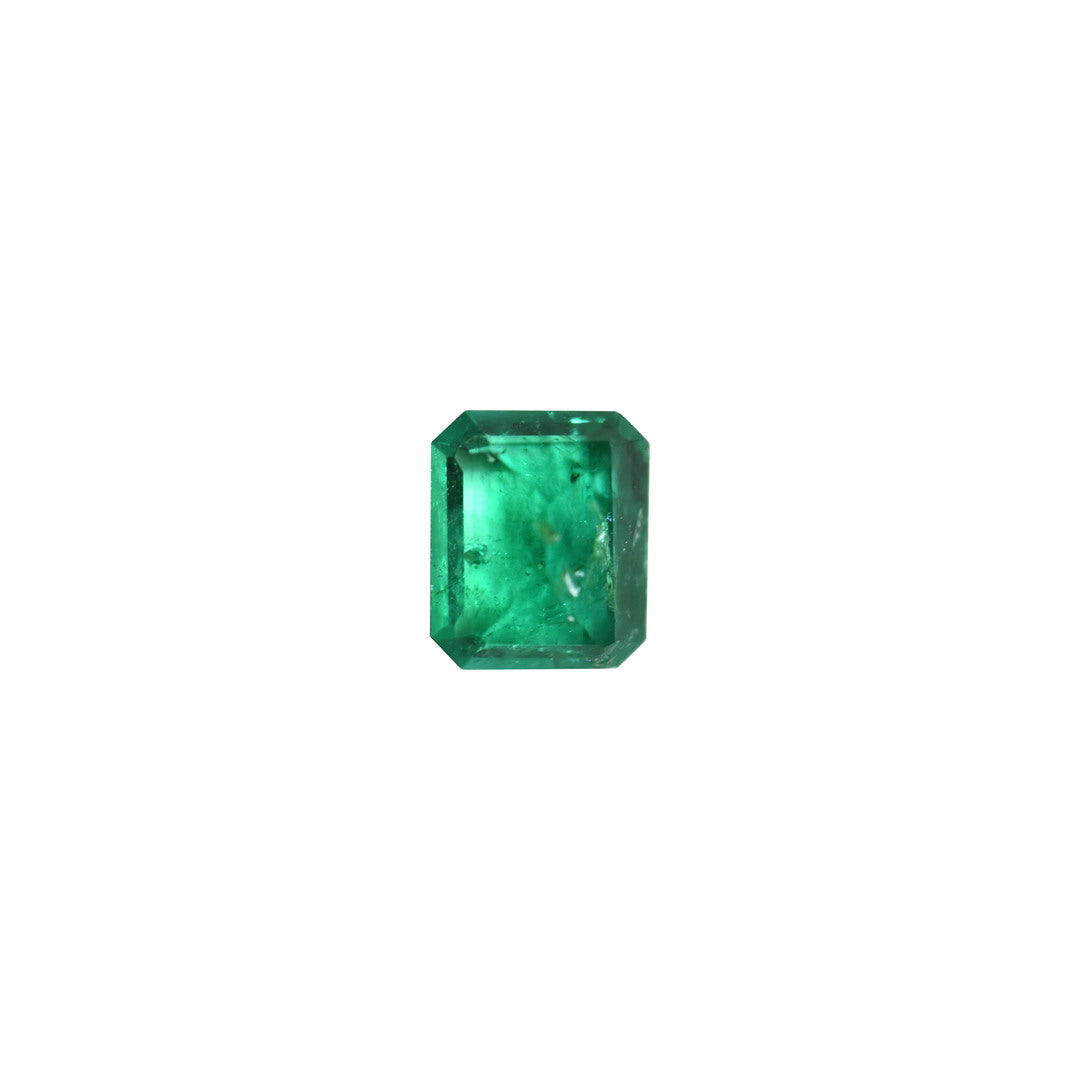 Emerald 0.17ct Vivid Green Octagon (Minor Oiled, Slightly Included)
