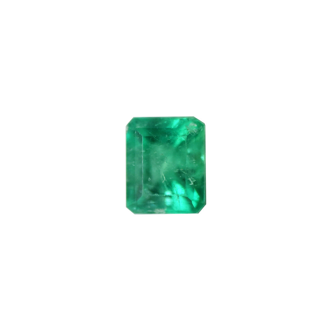 Emerald 0.43ct Vivid Green Octagon (Minor Oiled, Slightly Included)