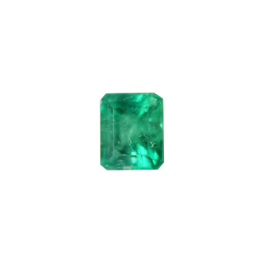 Emerald 0.43ct Vivid Green Octagon (Minor Oiled, Slightly Included)