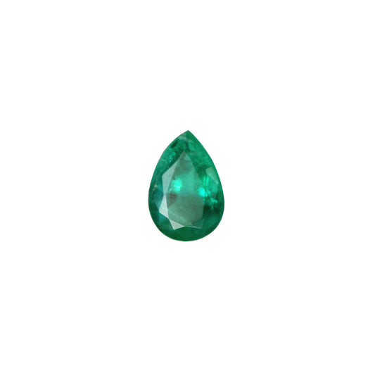Emerald 0.46ct Green Pear (Minor Oiled, Slightly Included)