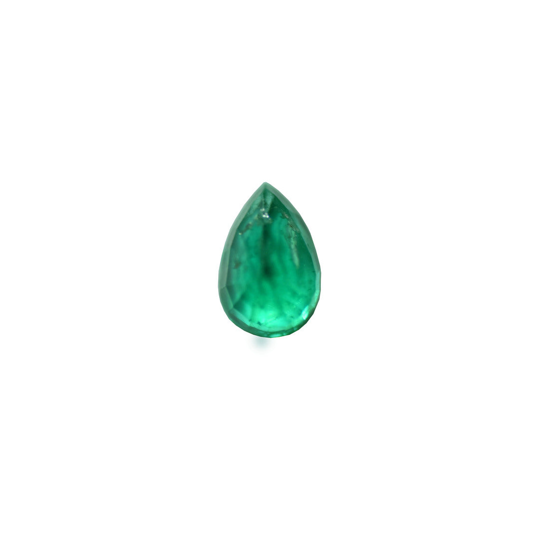 Emerald 0.46ct Green Pear (Minor Oiled, Slightly Included)