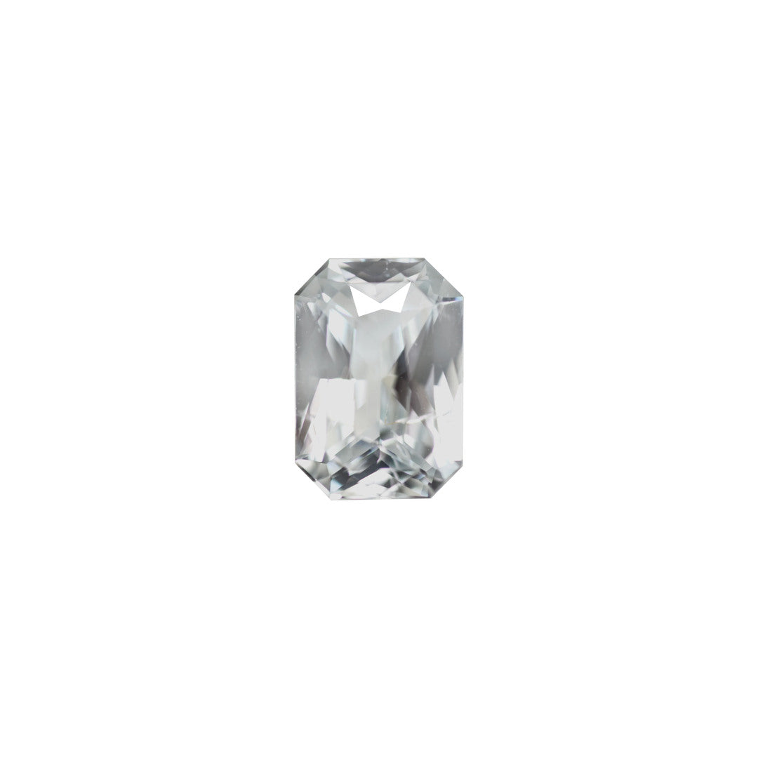 White Sapphire 1.49ct Tinted White Octagon Natural