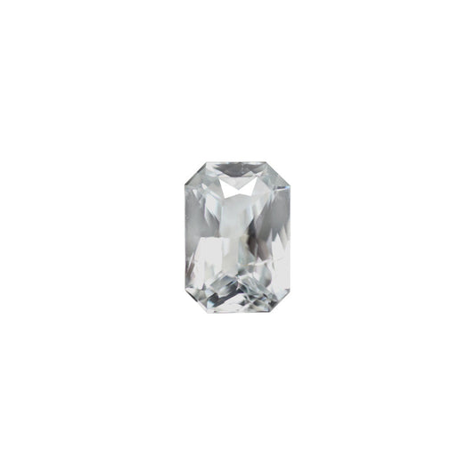 White Sapphire 1.49ct Tinted White Octagon Natural