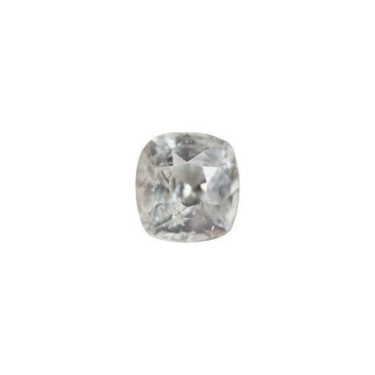 White Sapphire 2.22ct White Cushion Natural