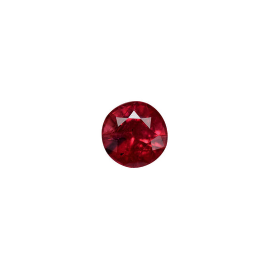 Ruby 0.89ct Pinkish Red Round Natural
