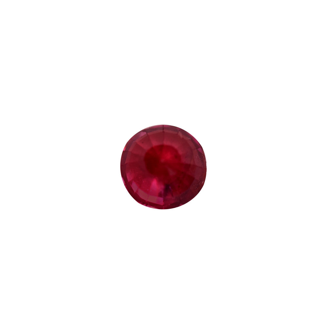 Ruby 0.89ct Pinkish Red Round Natural