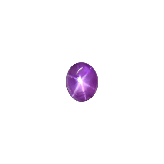Star Ruby 1.24ct Pinkish Red Oval Cabochon Natural