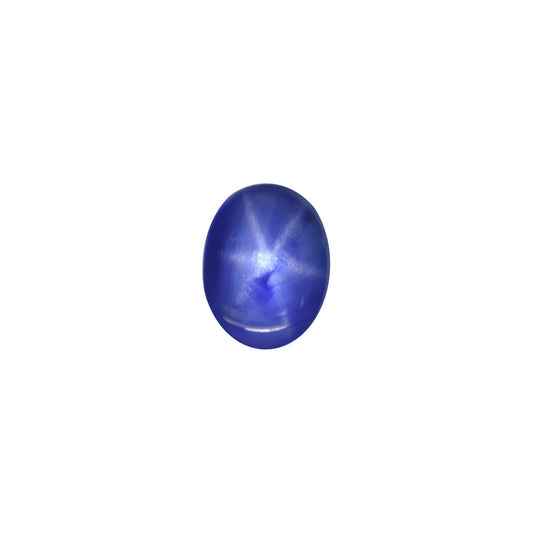 Star Sapphire 4.06ct Vivid Blue Oval Cabochon Natural
