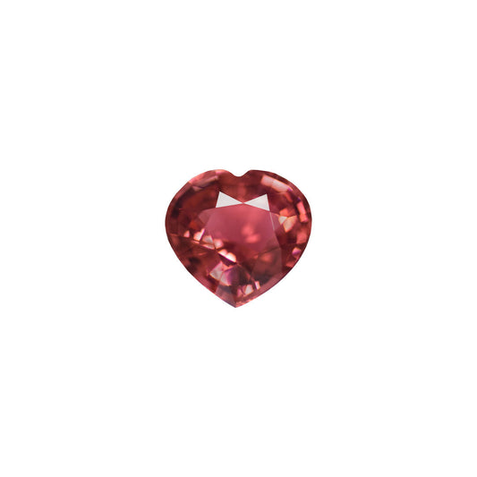 3.90ct Heart Cut Brownish Orange Tourmaline