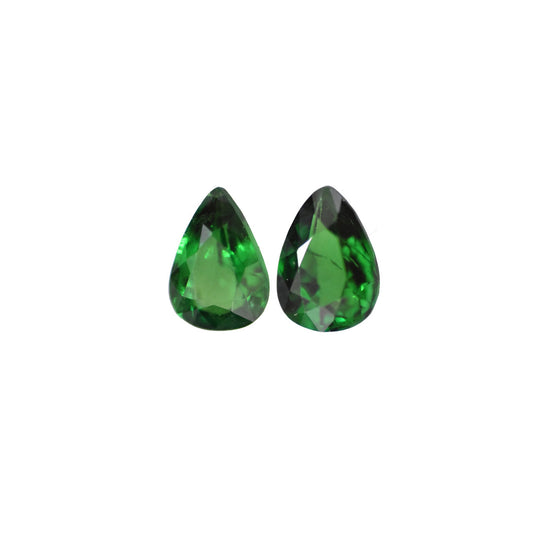 Tsavorite 2.37ct Vivid Green Pear EC (Pair)
