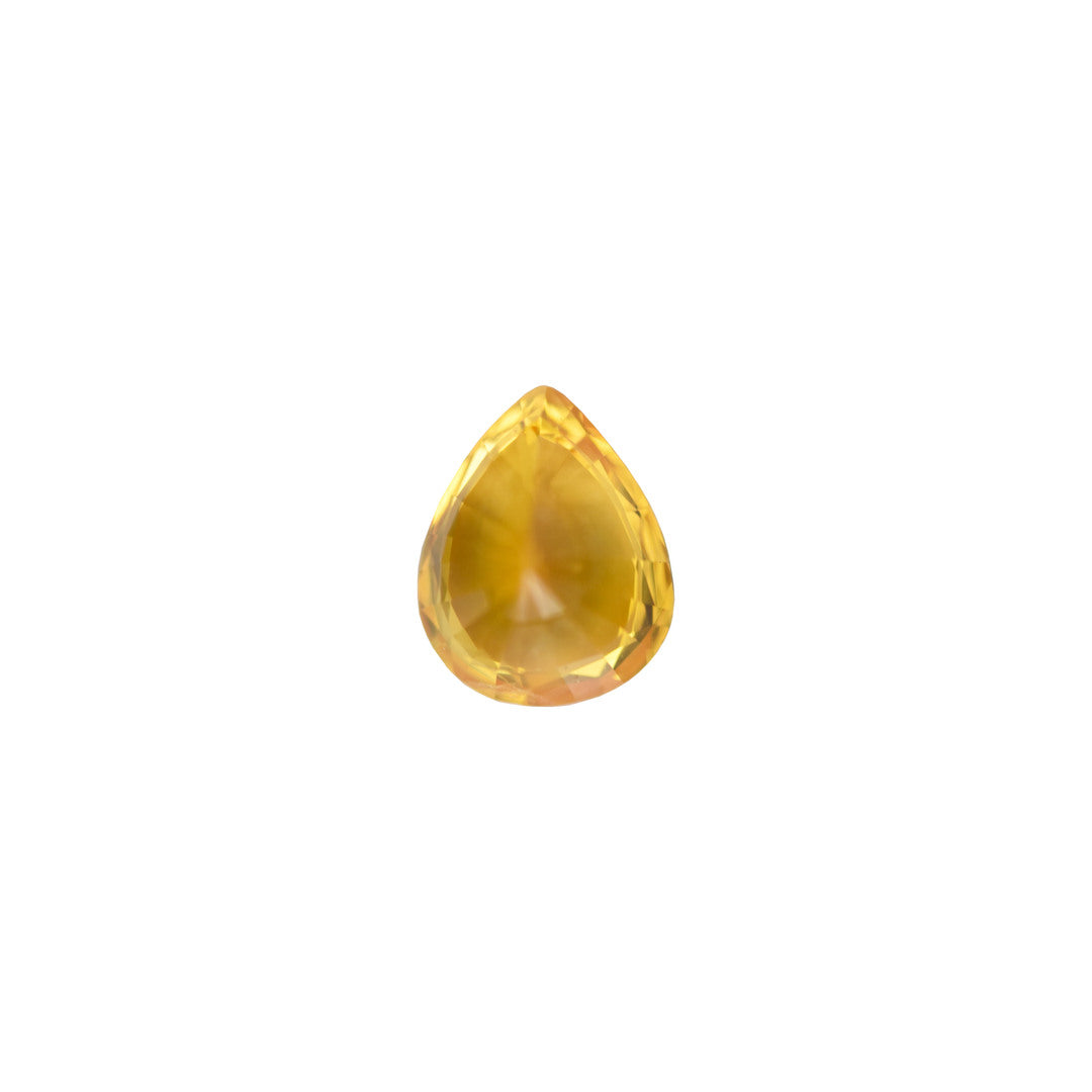 Yellow Sapphire 2.10ct Yellow Pear Heated