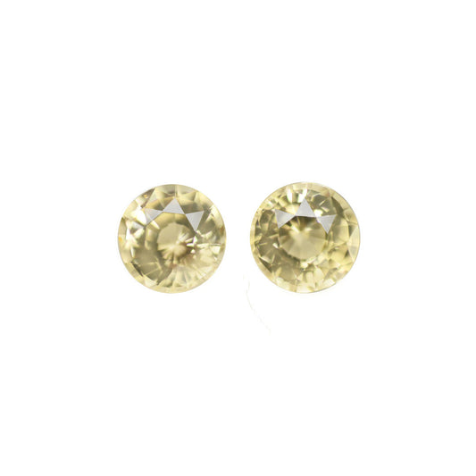 Yellow Sapphire 1.40ct Yellow Round Heated